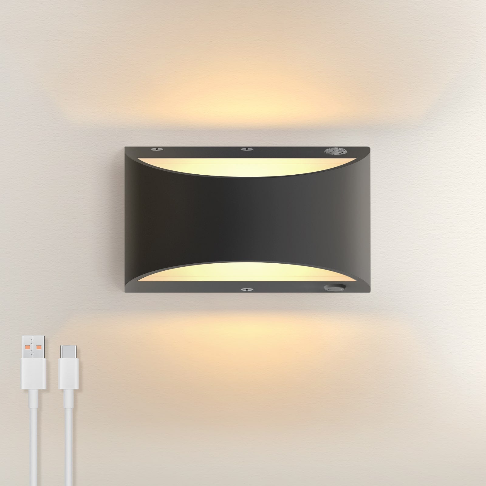 M07  4000mAh Wireless Battery Operated LED Wall Sconce for bedroom