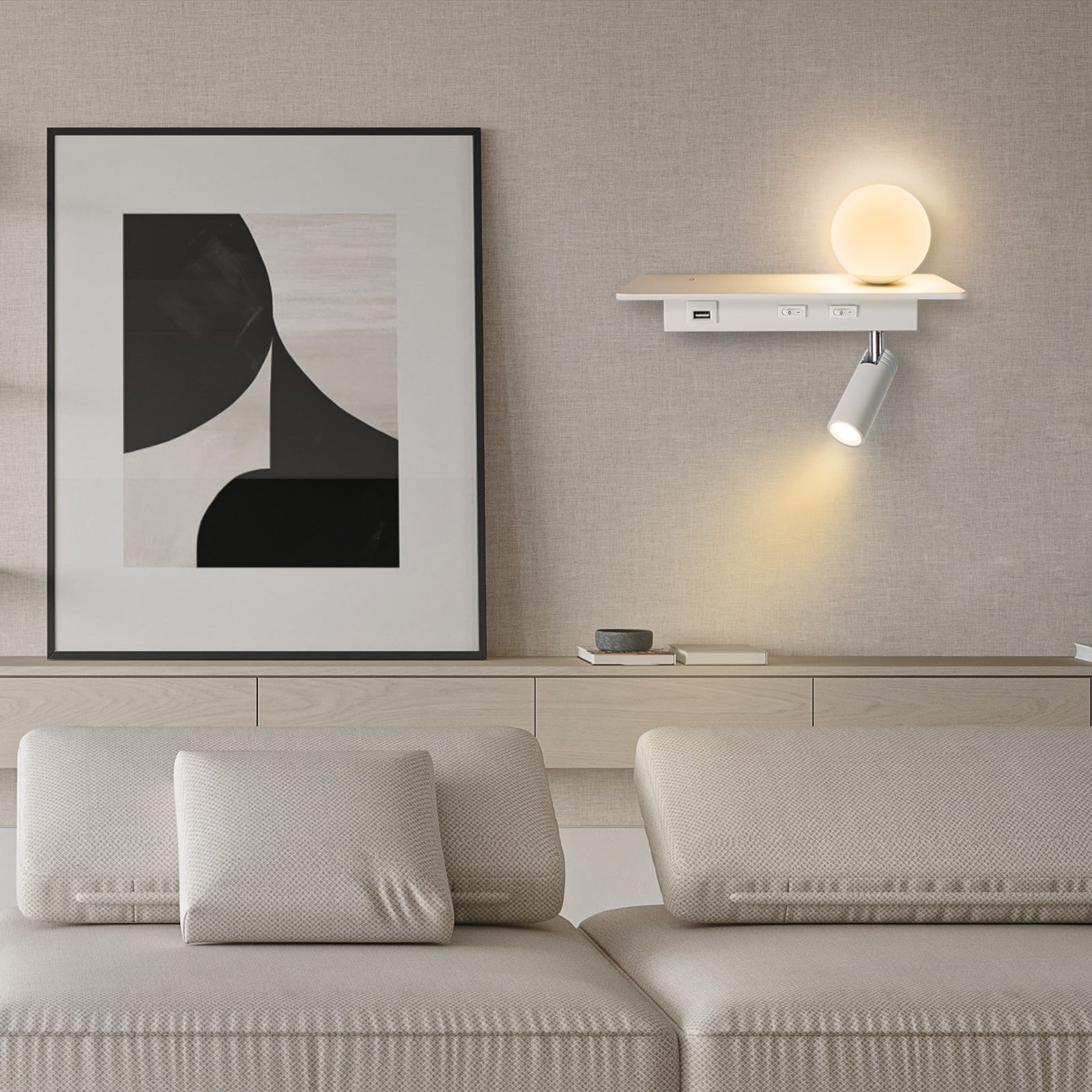 M02 Modern Wall-mounted reading Light for Living Room Adjustable