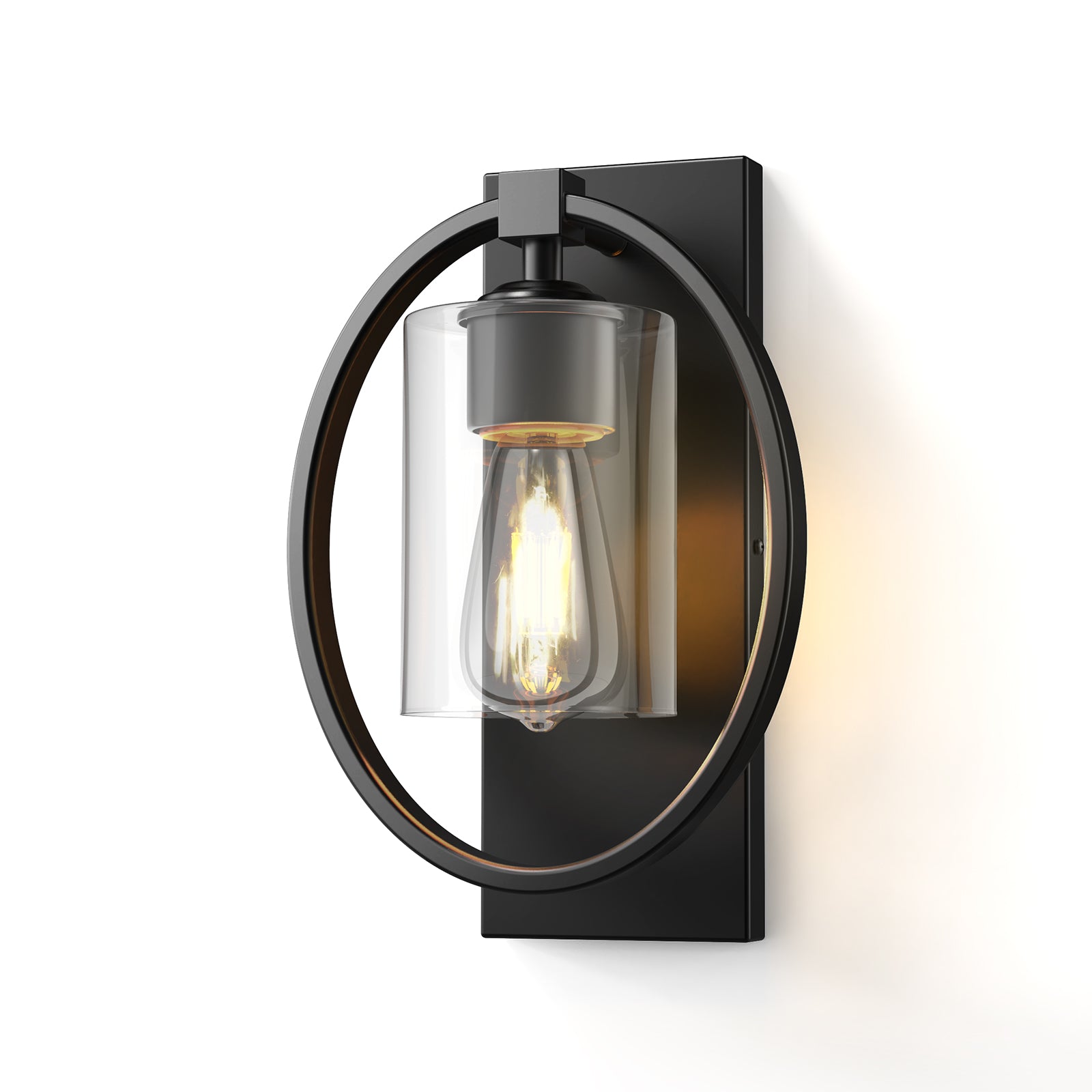 V02 Vintage Ring Hardwired Wall Sconce – Versatile&Warm Lighting for All Home Styles