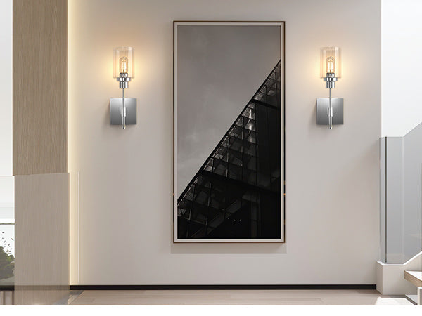 C02 Battery Operated Wall Sconce Modern Light Fixture for Hallway