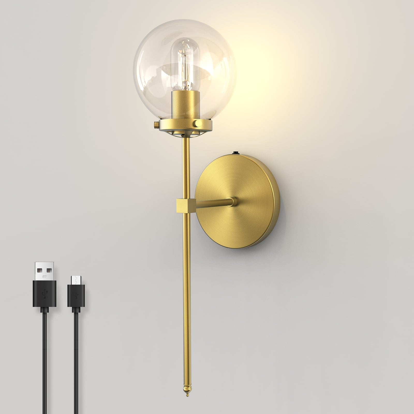 C03 Wireless Battery Operated Wall Sconces for Study Room