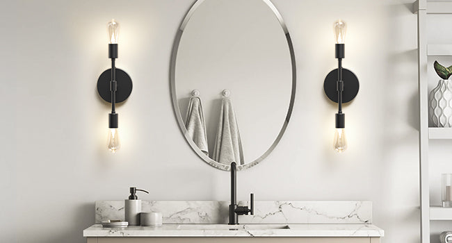 C05 Battery-Powered LED Vanity Wall Light Rechargeable for Bathroom