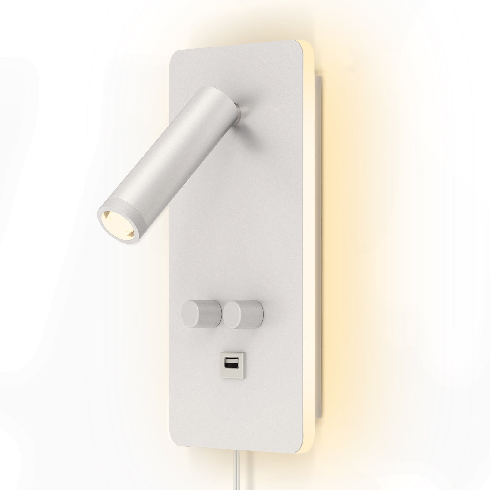 M04 Adjustable LED Reading Wall Sconce with USB Port for Study Room