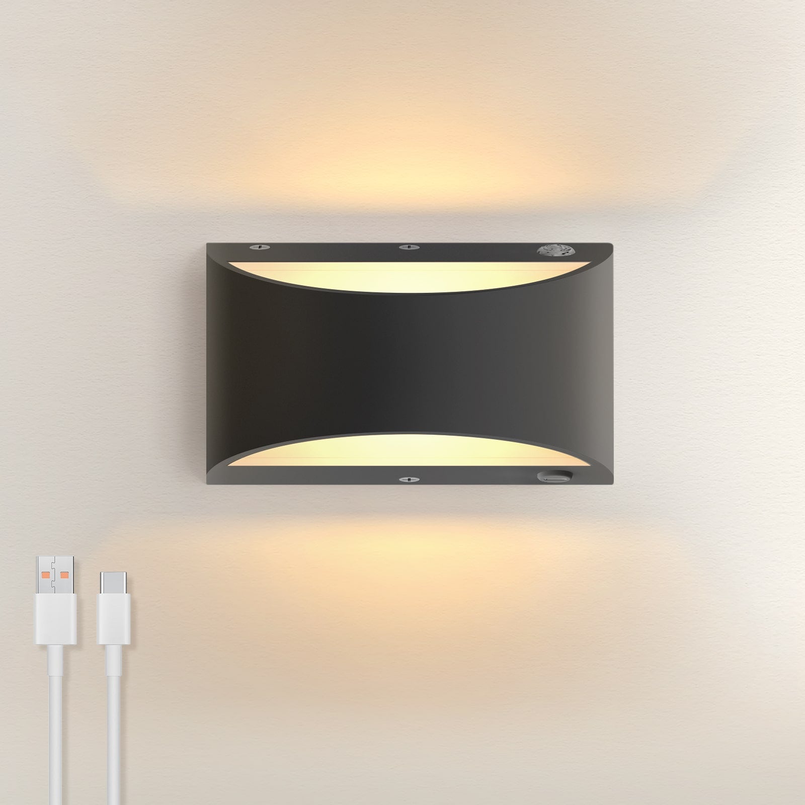 M07 Modern Wireless Battery Operated Wall Lamps for Living Room