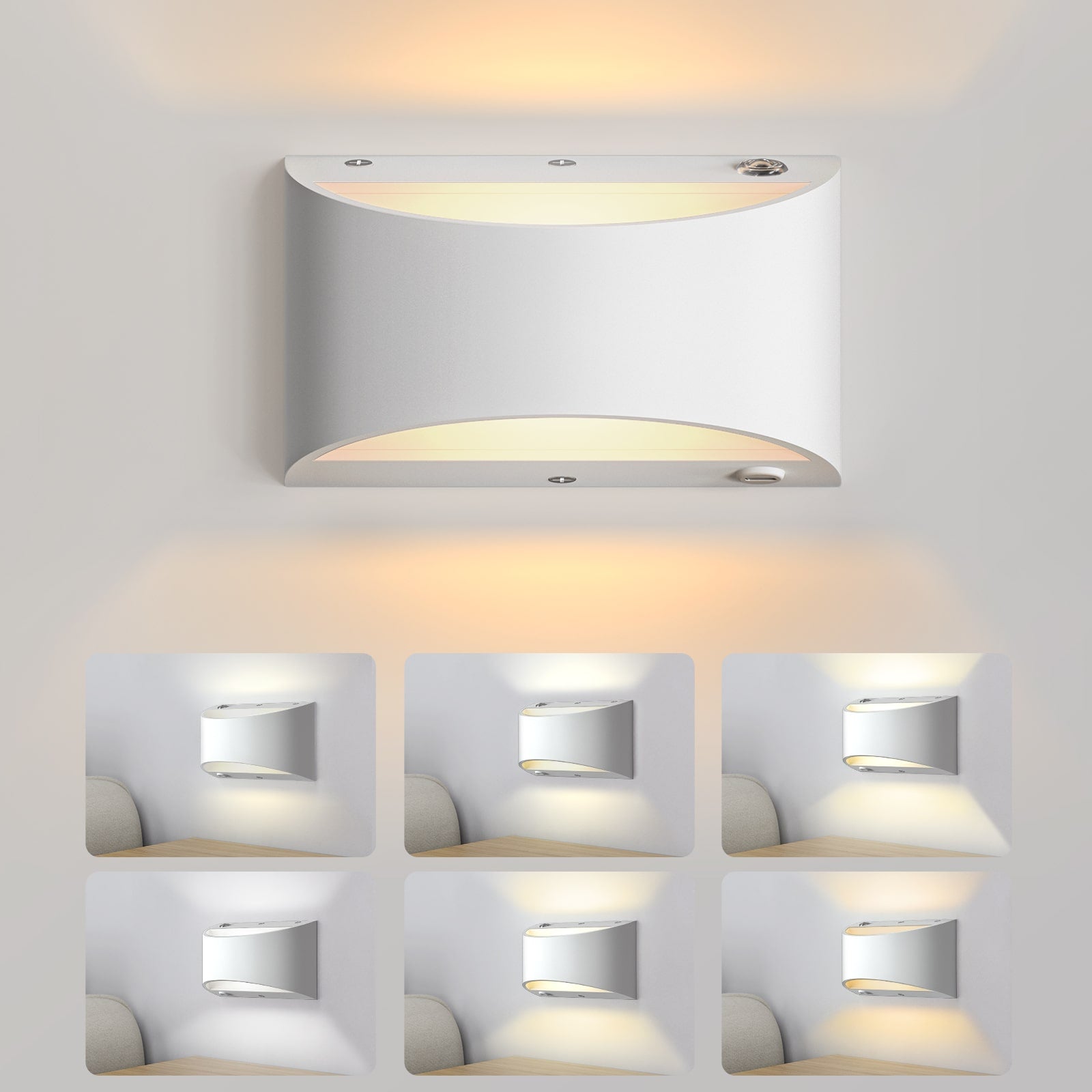 M07 Modern Wireless Battery Operated Wall Lamps for Living Room