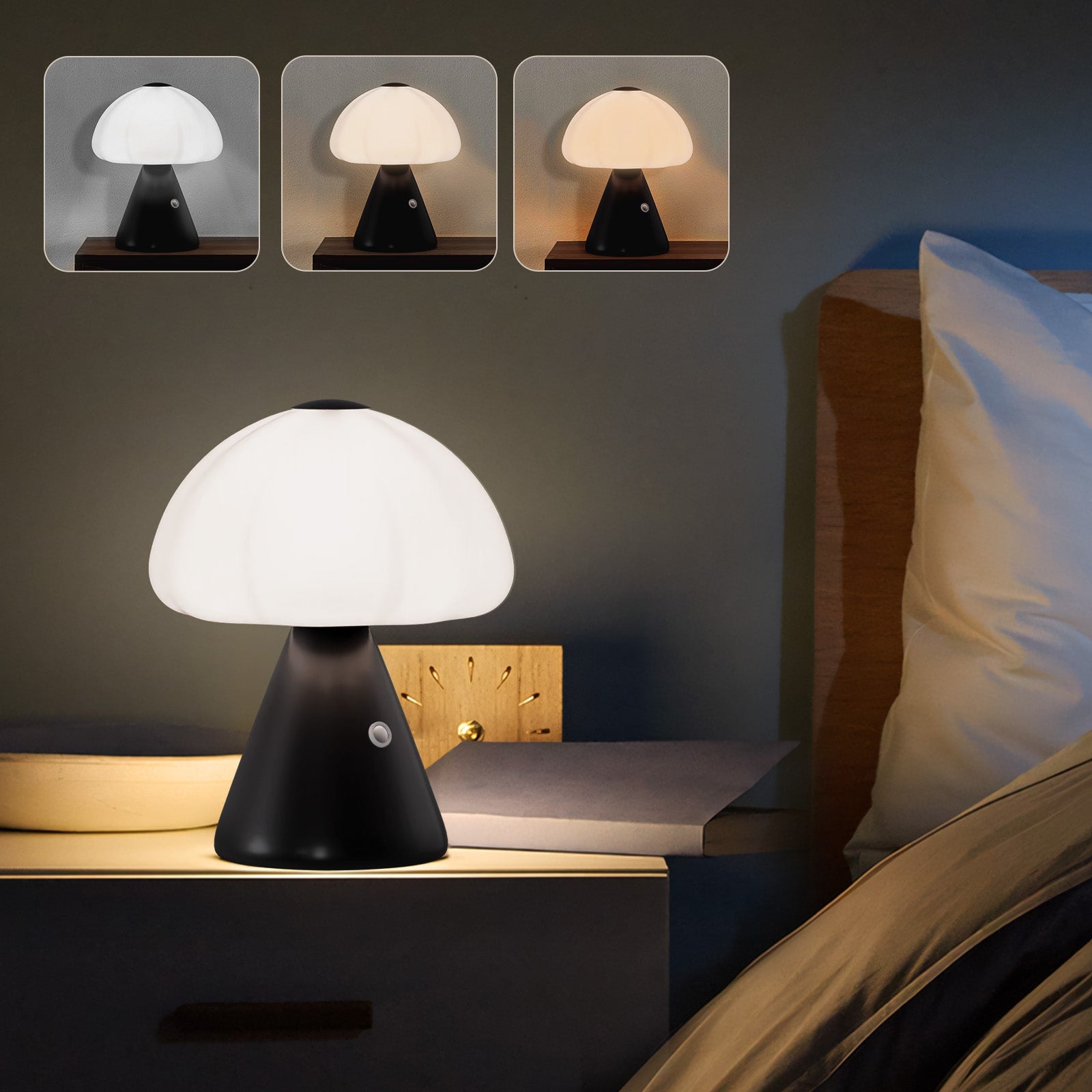 M13 Modern Mushroom Table Lamp for Study Room Touch Dimmable