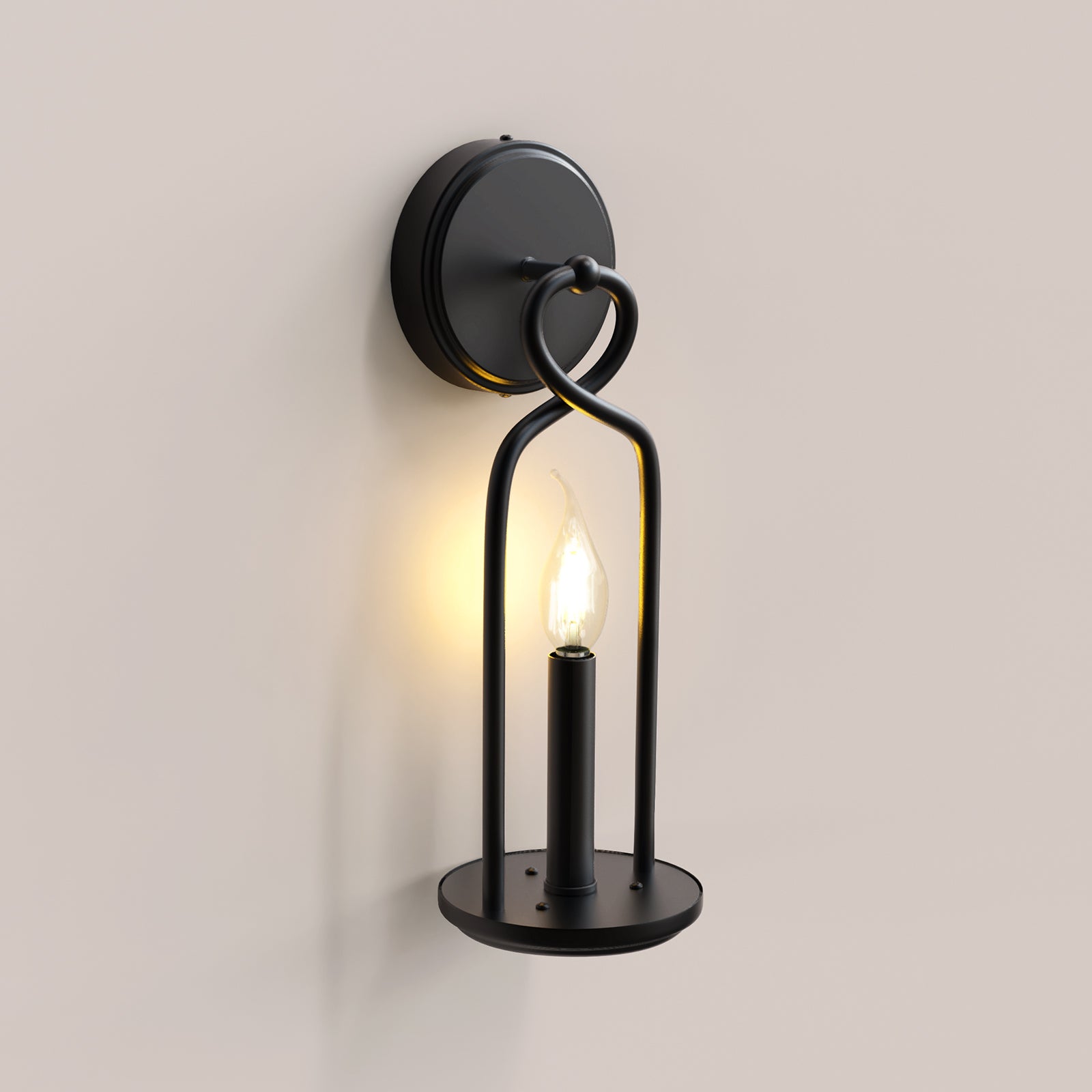 V06 Vintage Candlestick Wall Sconce 60W For All Styles (Bulb Included)