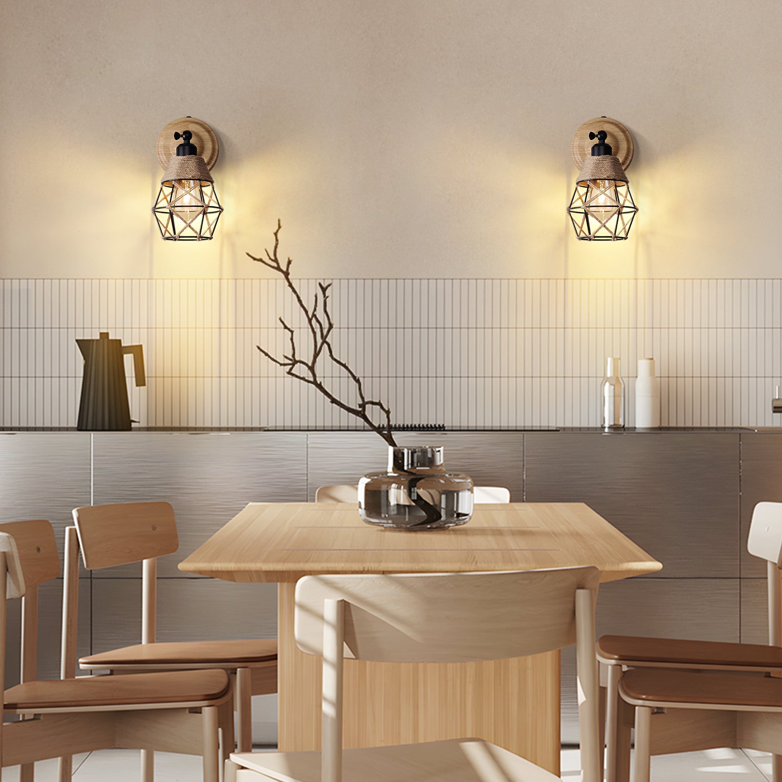 N06 Energy Saving Battery Operated Wall Lamp for Kitchen